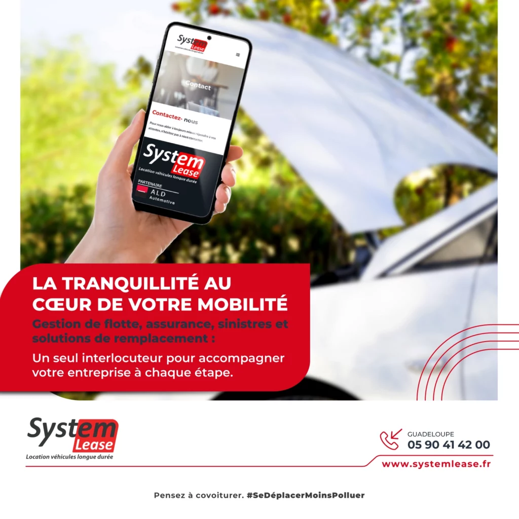 Gestion de flotte, assurance et sinistres en location longue durée Guadeloupe avec System Lease