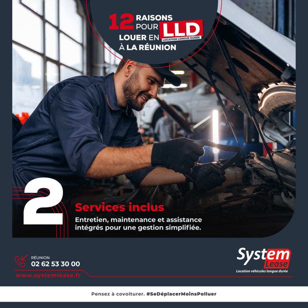 Location longue durée Réunion avec entretien, maintenance et assistance inclus – offre LLD974